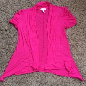 Hot Pink Ambiance Apparel Cardigan