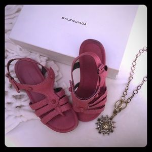 Balenciaga pink sandals