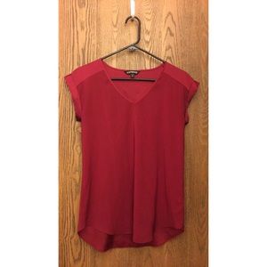 🚨FINAL MARKDOWN!🚨Express Dark Red V-Neck