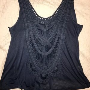 Beaded and crocheted beautiful tank top