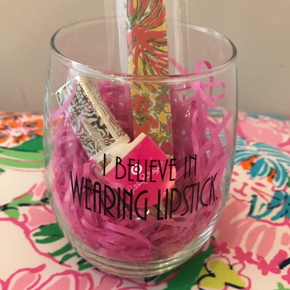 Wine glass and Lilly Pulitzer for target nail file