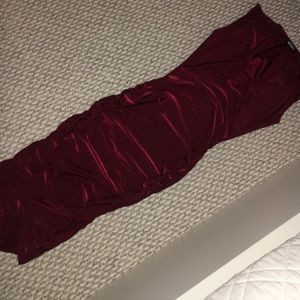Misguided red/burgundy dress