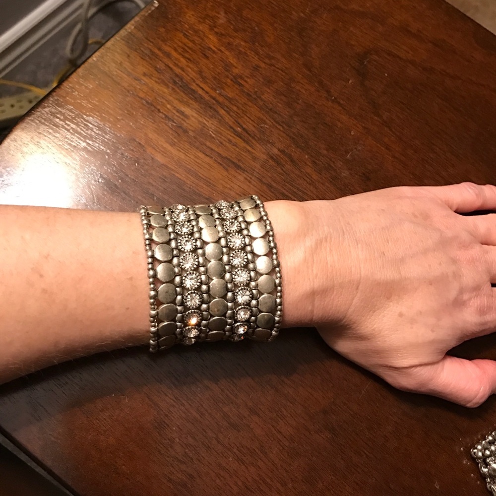 Silver bling bracelet