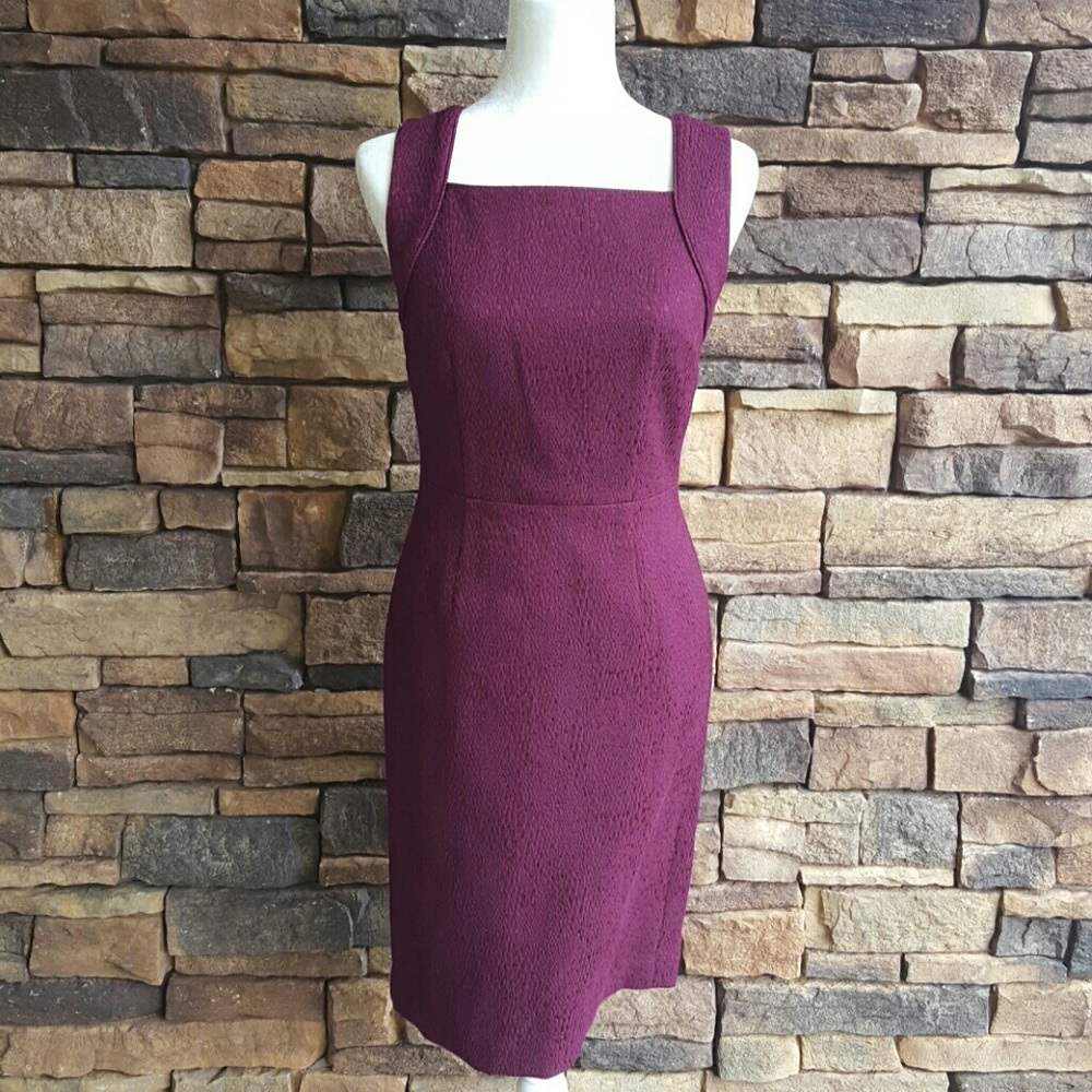 Banana Republic Burgundy Red Sheath Dress 2