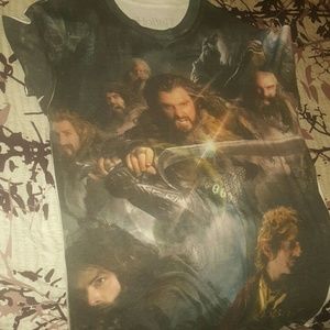 4 The Hobbit/Lord of The Rings Shirts