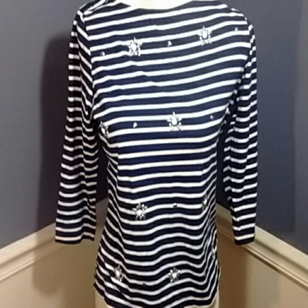 Ruby Rd Favorites Blue/White Stripes