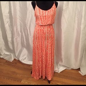 Peach/ orange maxi dress