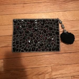 Anthropologie stone clutch