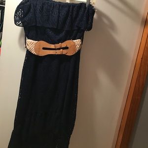 Beautiful strapless lace dress