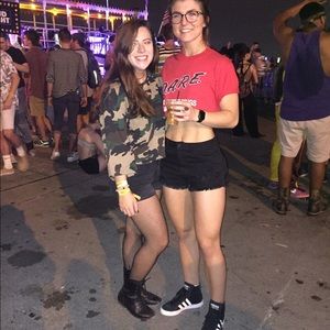 Forever 21 size S cropped camo sweatshirt