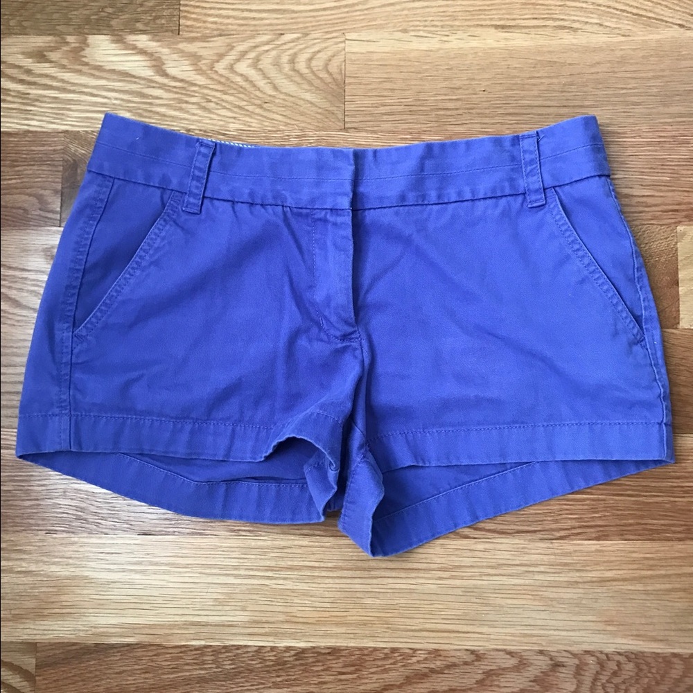 J.CREW  -- chino shorts in 'African Violet'