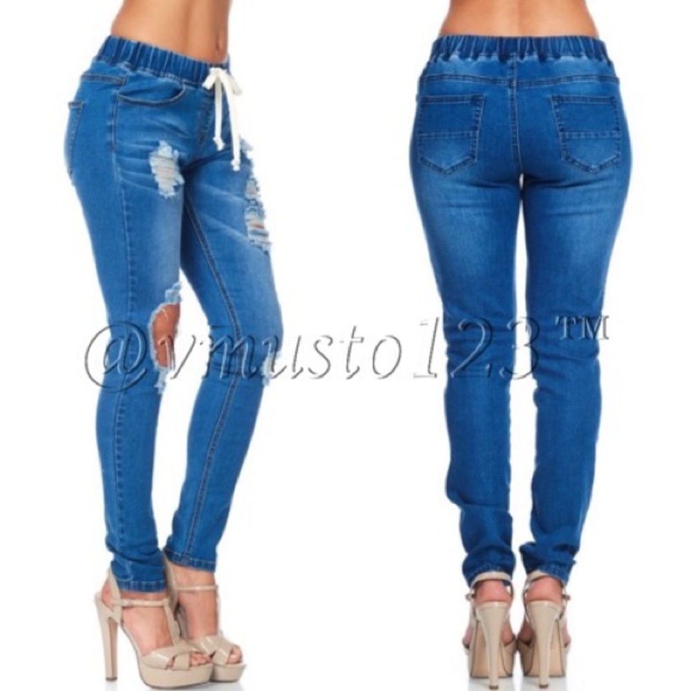 ‼️SZ S LAST 1- Low Rise Destroyed Denim - Picture 2 of 3