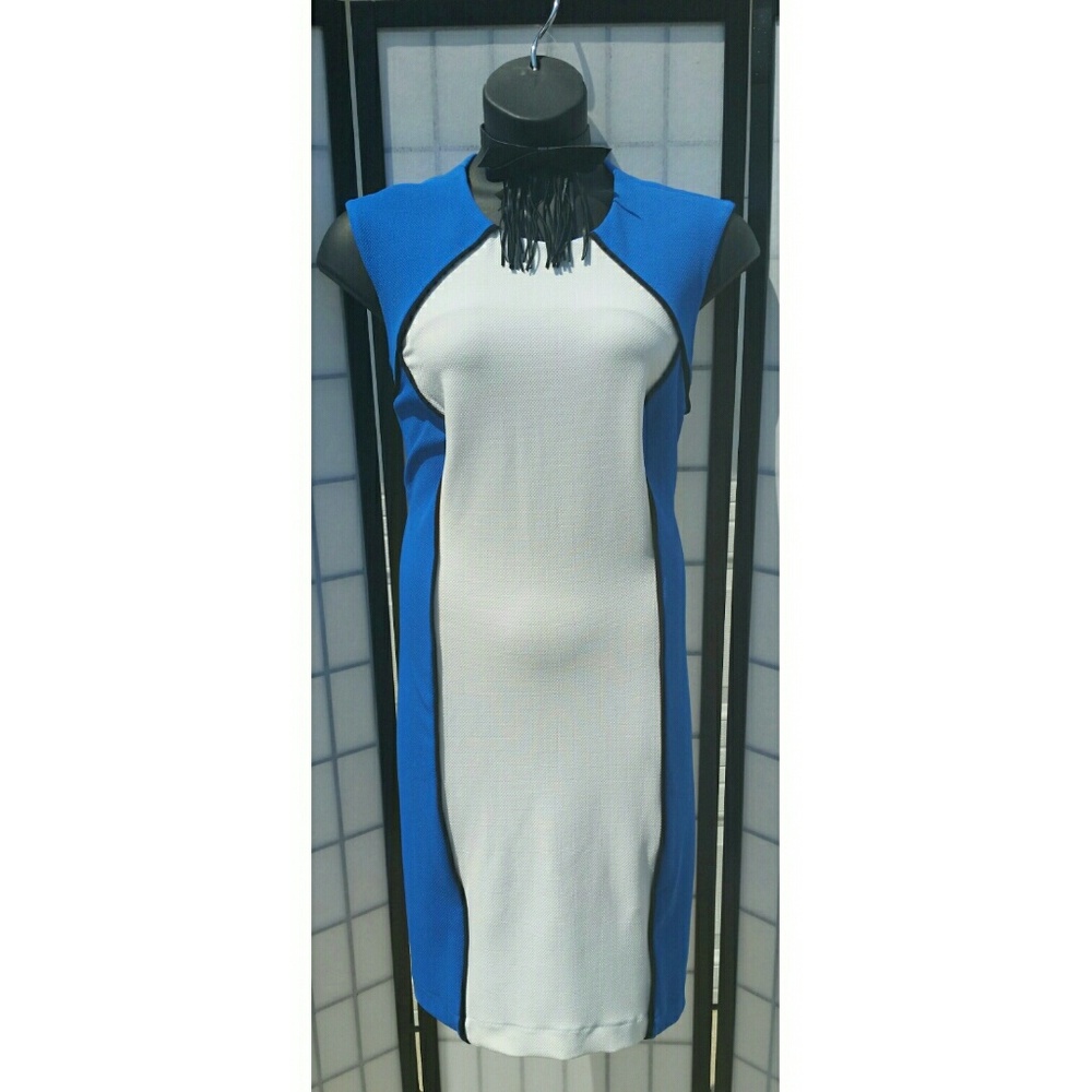 Shelby & Palmer Color Block Midi Dress