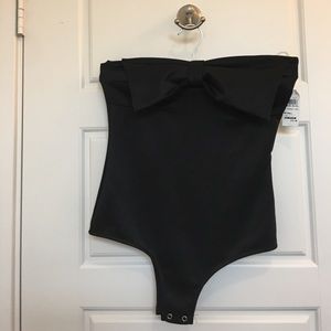 Poetry Strapless Bow Bodysuit