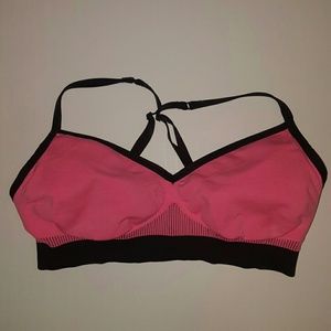 Lululemon Pink Racerback Sports Bra