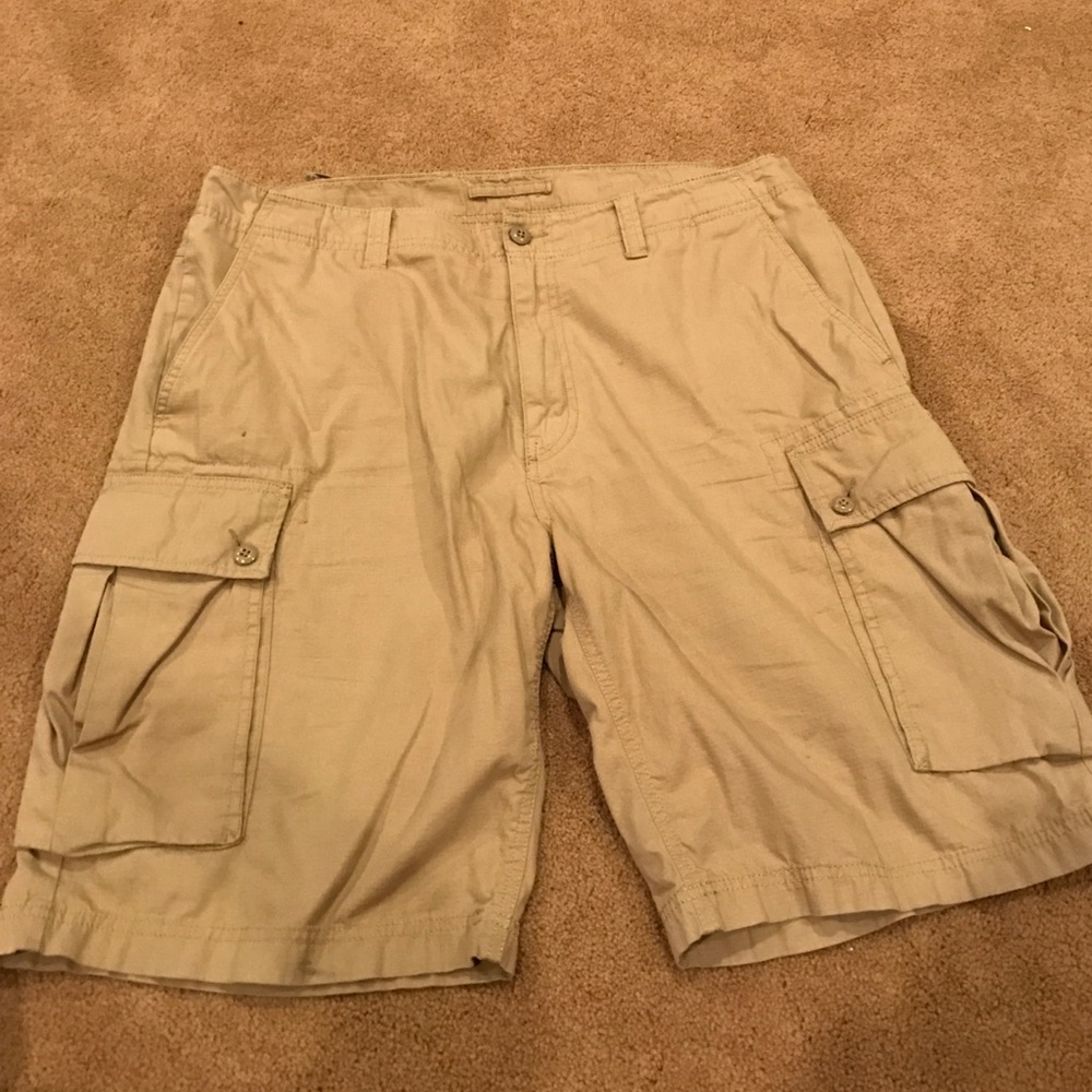 Tan Cargo Shorts