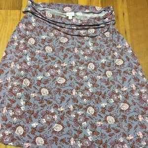 Lilac rose lularoe azure skirt