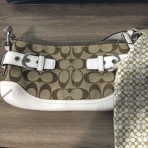 Tan Coach bag