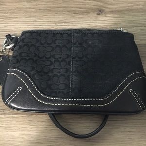 Black Coach wristlet