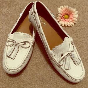 White Coach Loafers