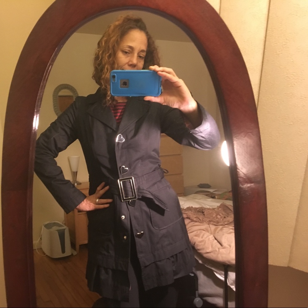 Vintage Betsy Johnson Trench jacket light