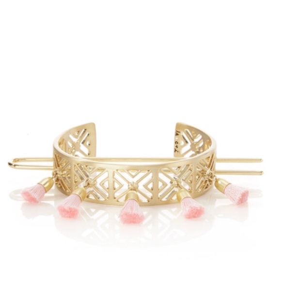 Lattice Tassel Bun Cuff