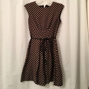 Roz&Ali size 8 brown polka dot dress!