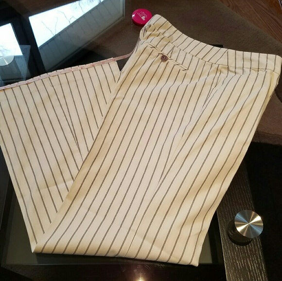 Trina Turk Wide Leg Pinstripe Pant - Picture 2 of 9