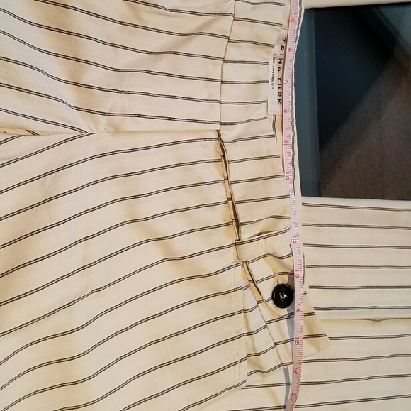 Trina Turk Wide Leg Pinstripe Pant - Picture 5 of 9