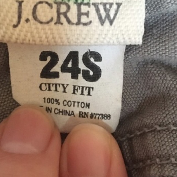 J. Crew Gray Corduroy Pants size 24 - Picture 3 of 5