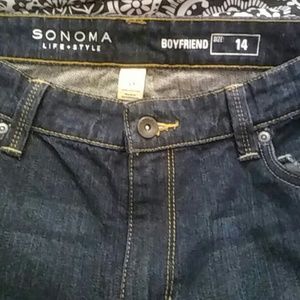 Sonoma size 14 distressed boyfriend jeans