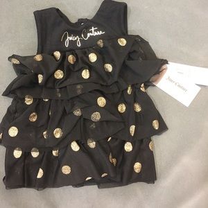 Black and gold juicy infant dress