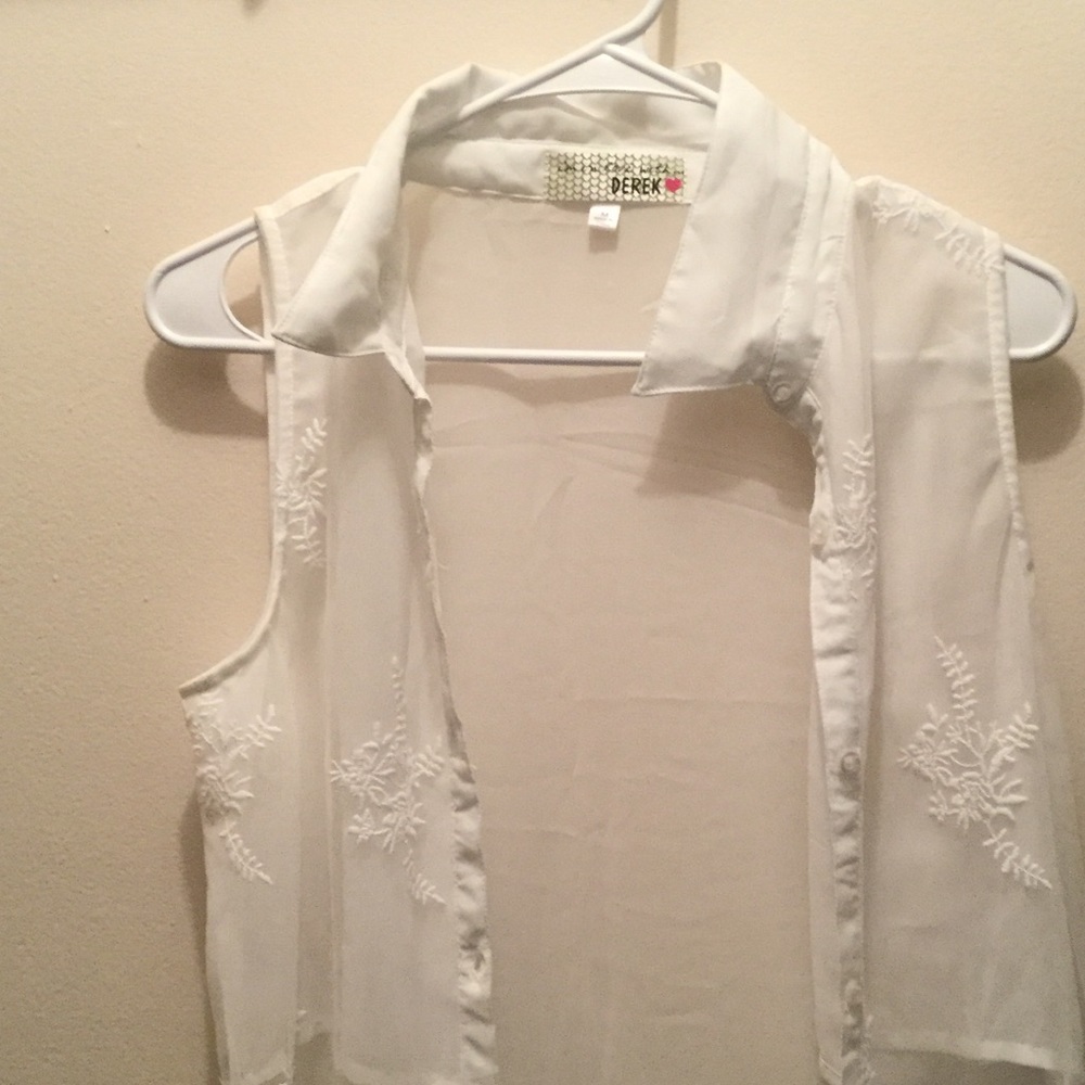 Long white shirt