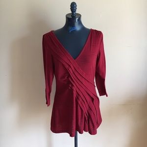 Anthropologie Pleat Detailed Top Anthropologie Pleat Detailed Top