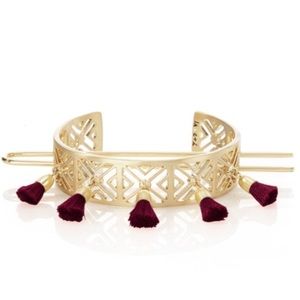 Lattice Tassel Bun Cuff