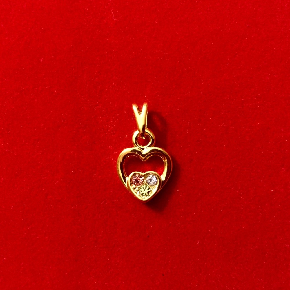 18kt Gold Plated Heart Pendant