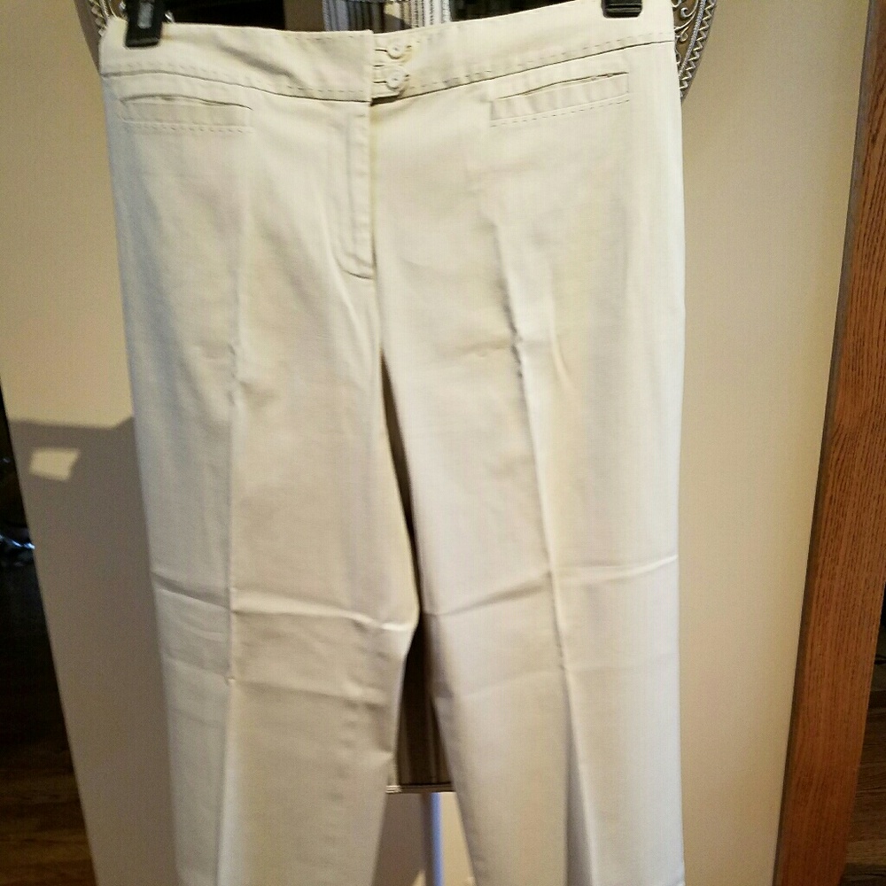 Ann Taylor Creme Sping & Summer Pants