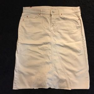 Seven for all mankind khaki skirt