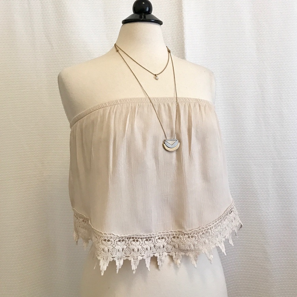 Cream Crochet Top - Picture 5 of 7