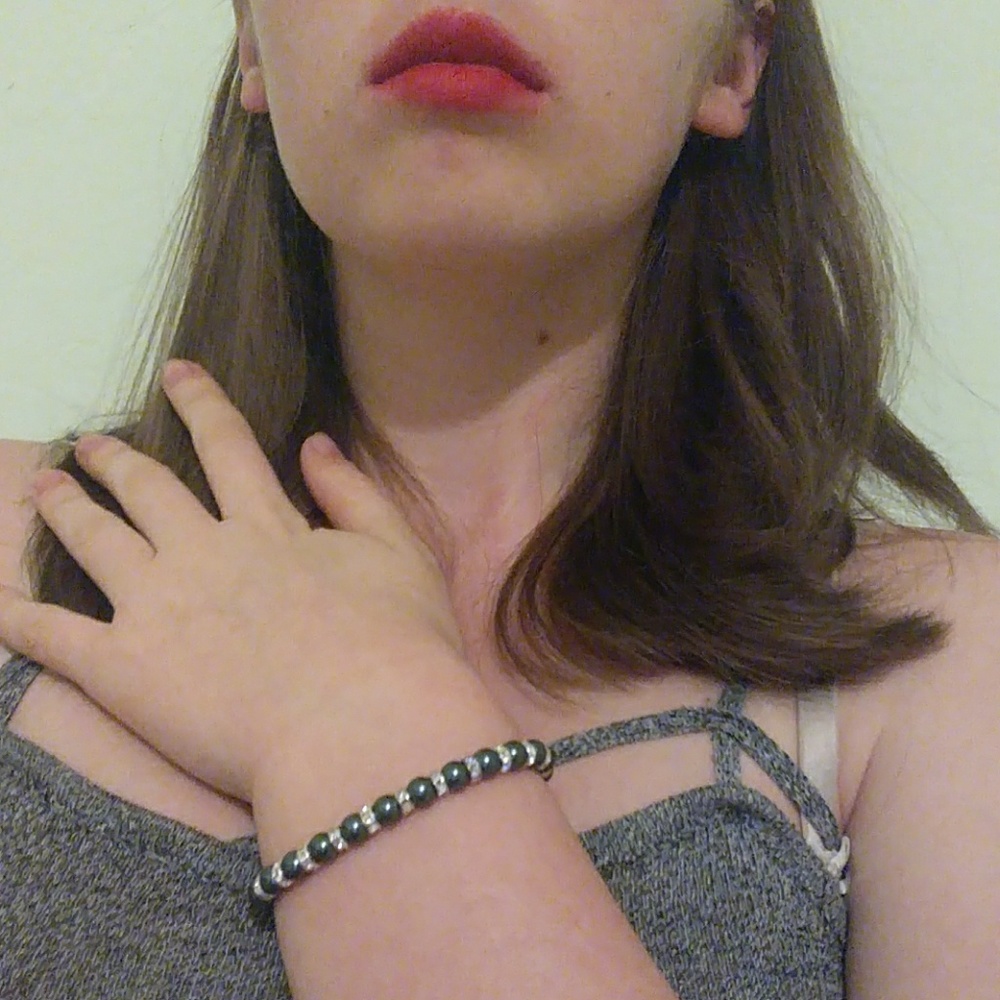 Green and Crystal bracelet