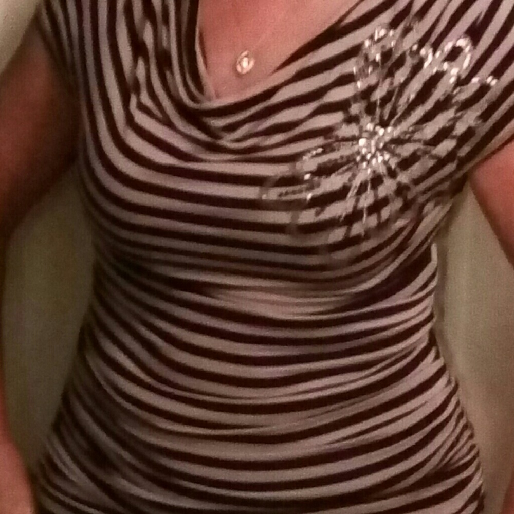 INC  new with tag  rhinestone top