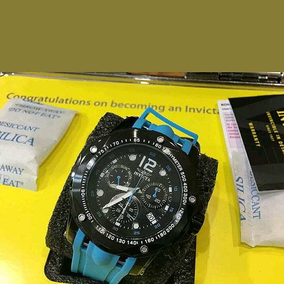 NWT Invicta Chronograph Speed blue and black watch - Picture 3 of 5