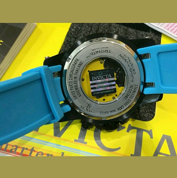 NWT Invicta Chronograph Speed blue and black watch - Picture 4 of 5