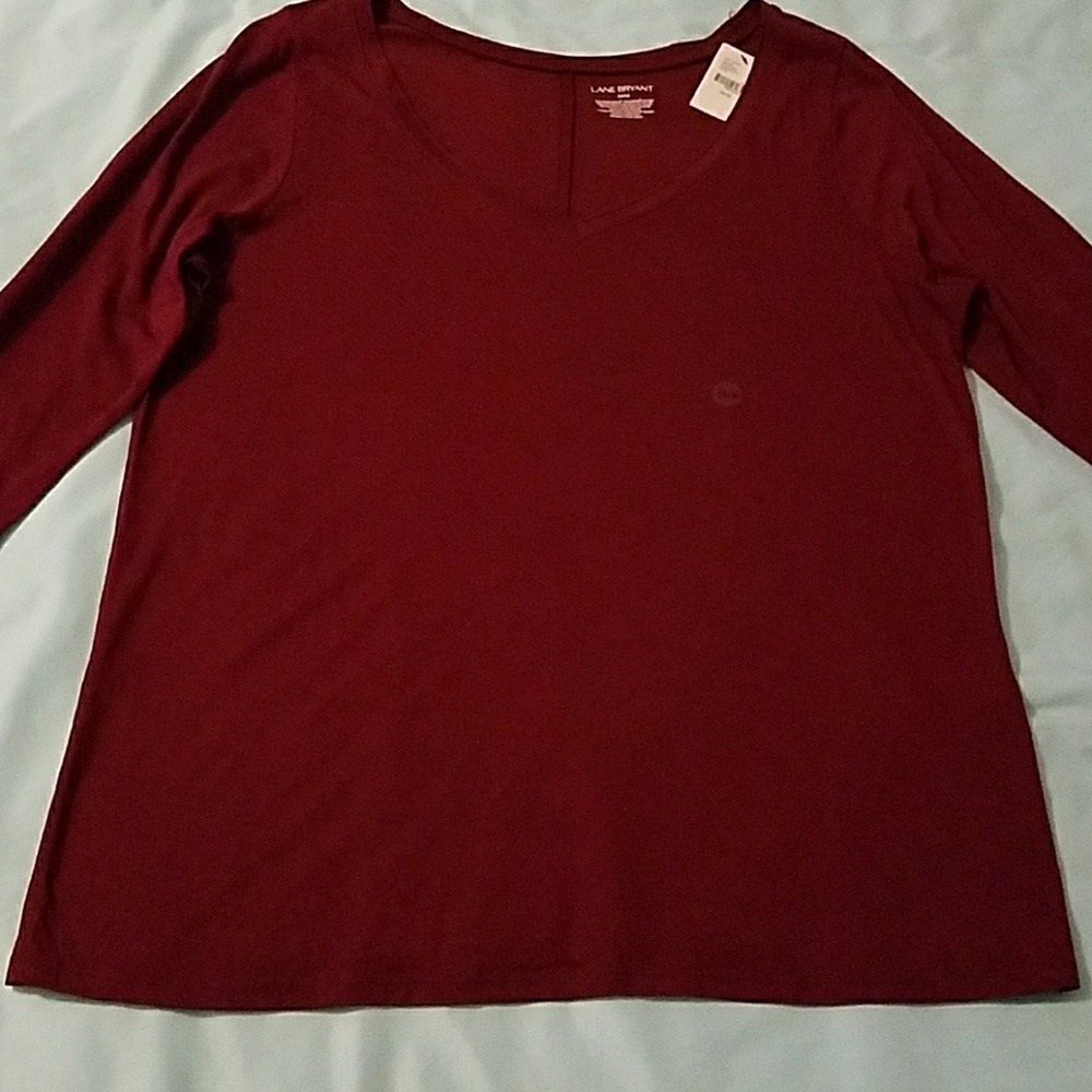 *SALE* NWT Burgundy Lane Bryant Long Sleeve V-Neck