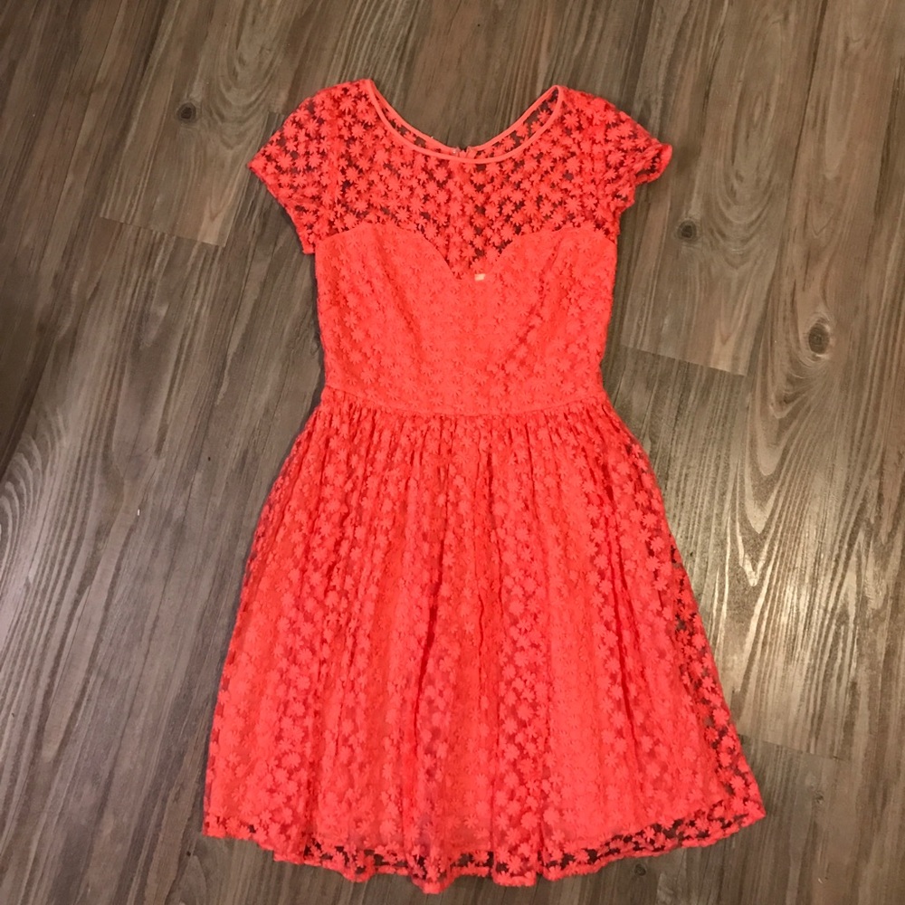 Beautiful lace short sleeve Anthropologie dress