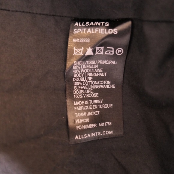 AllSaints Tammi Military Jacket - Picture 6 of 7