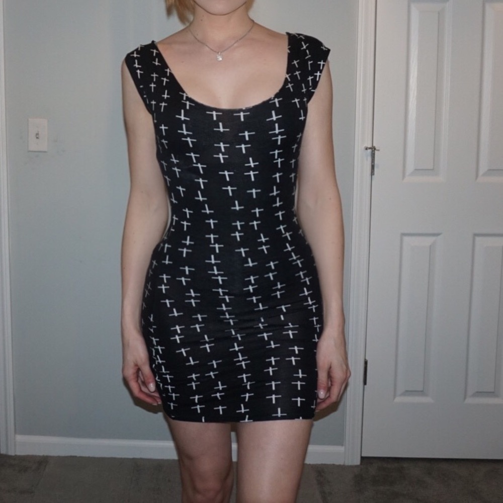 Casual black dress