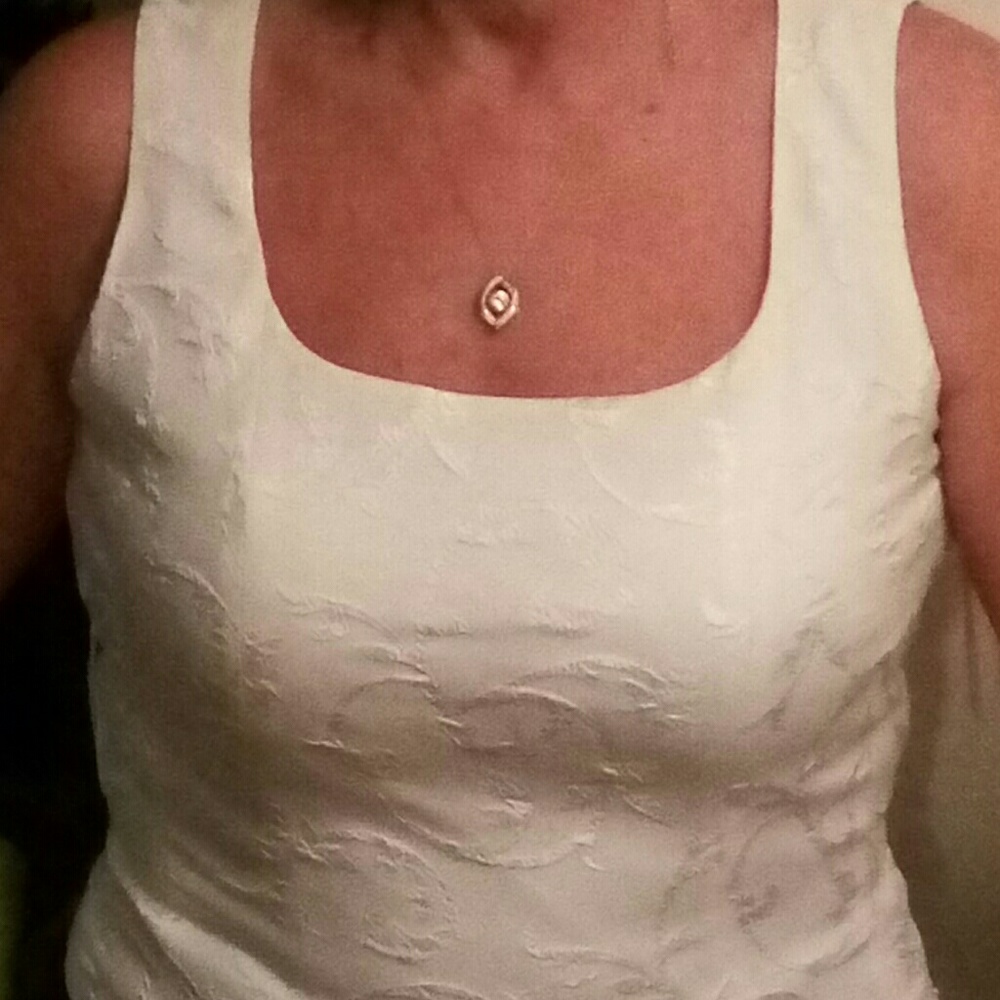 apostrophe dress top, with lacing up the back new