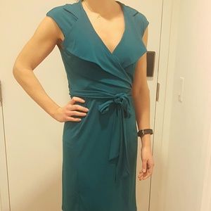 Amazing teal wrap dress!