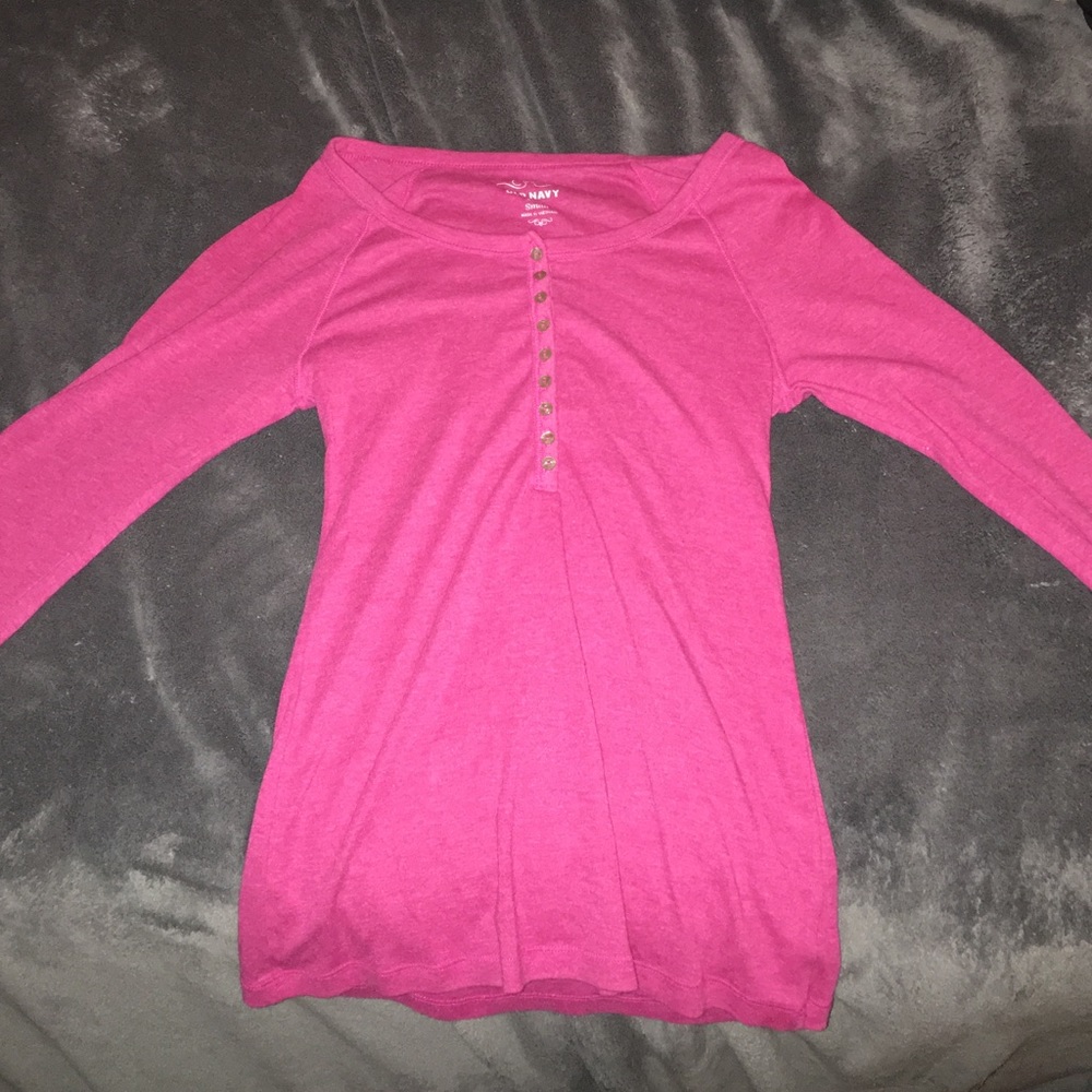 Long sleeve pink shirt